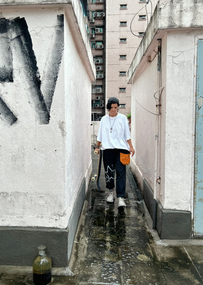 COSMIC ALLEY | Loose Black Jeans with Star Doodles