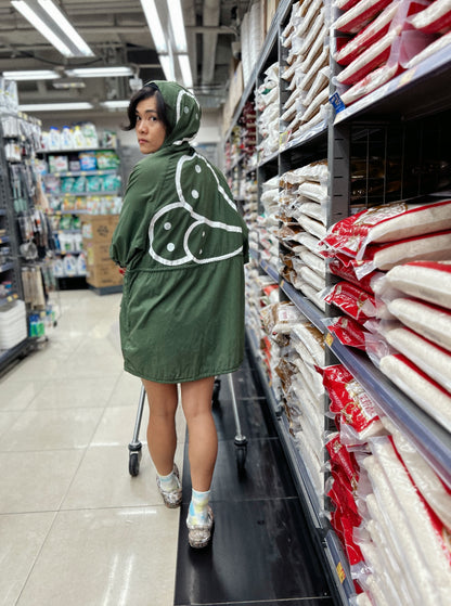 SILENT MARCH | Upcycled Army Parka with Hand-Doodle Detail