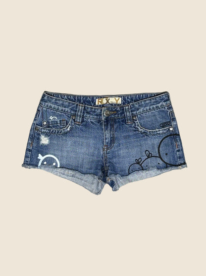 TINY ESCAPE | Hand-Doodled Denim Shorts