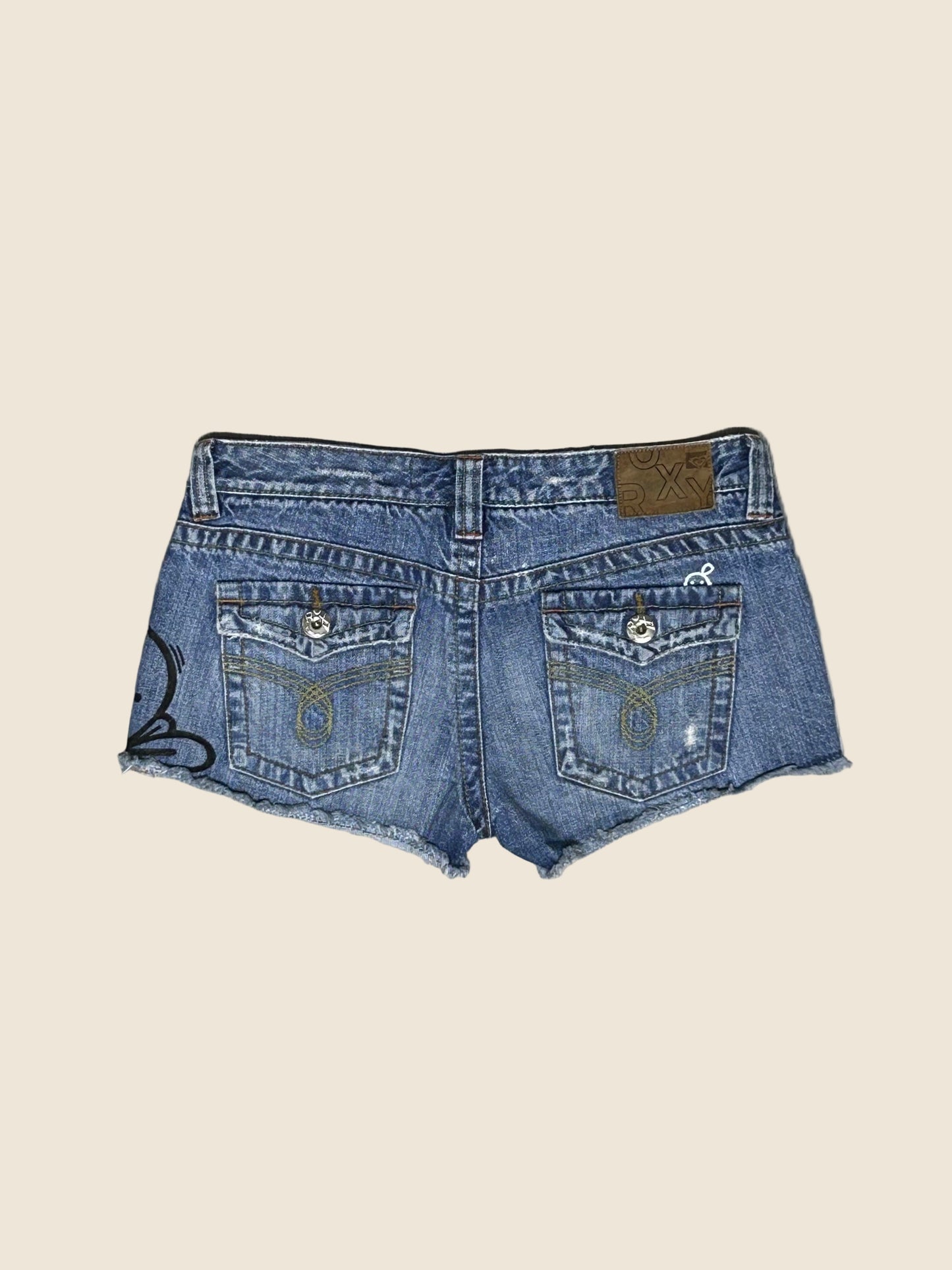 TINY ESCAPE | Hand-Doodled Denim Shorts