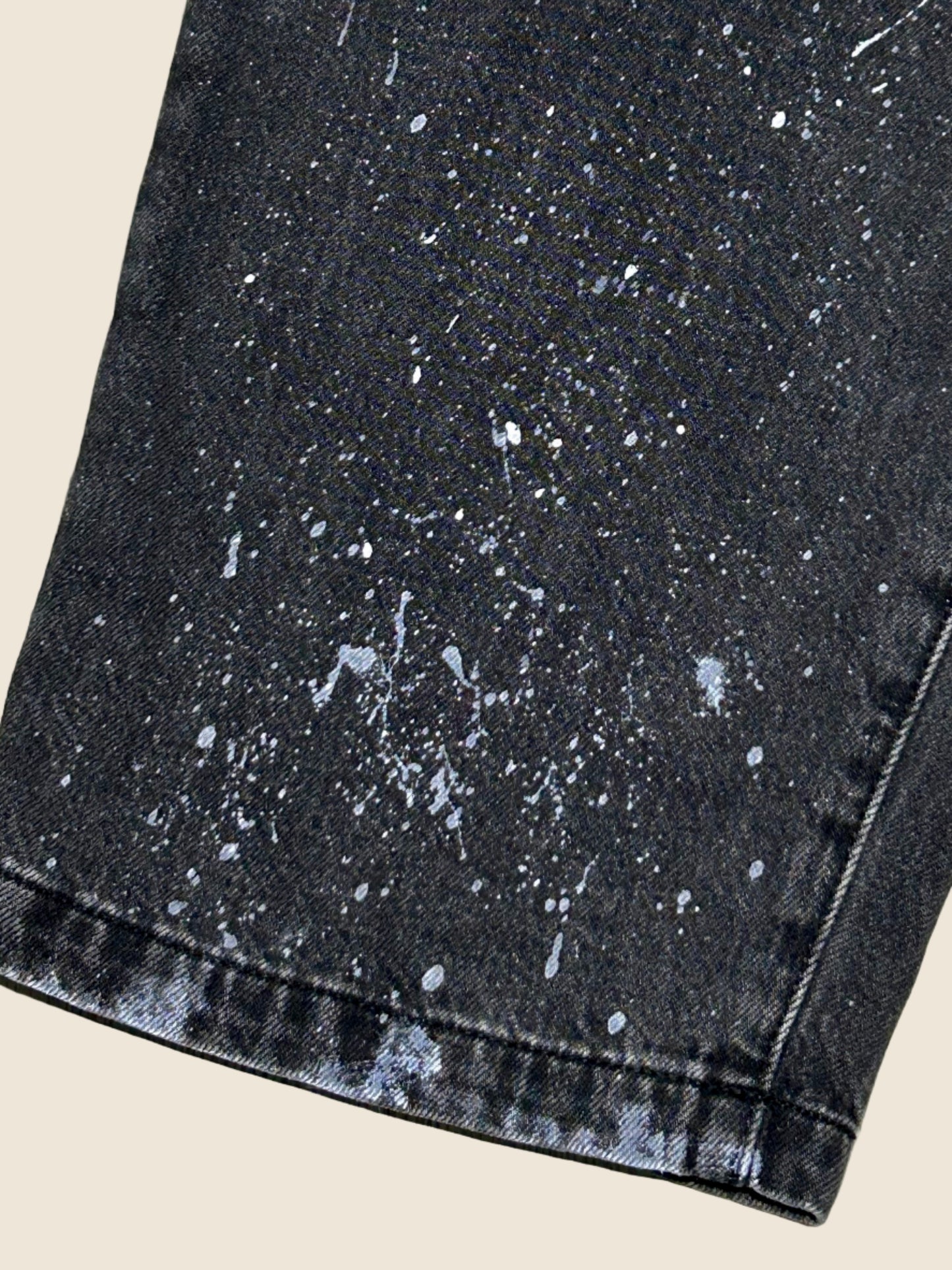 COSMIC ALLEY | Loose Black Jeans with Star Doodles