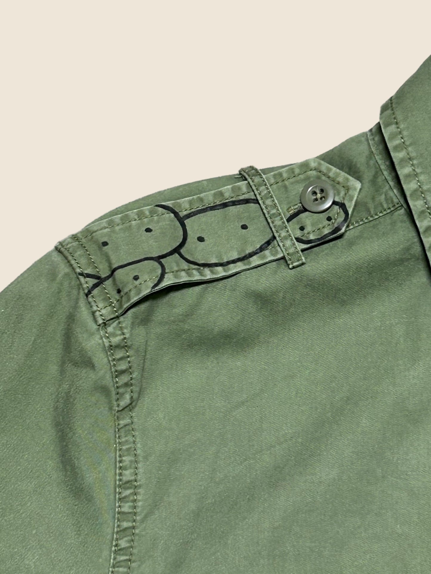 ECHO PATROL | Army Shirt with Doodle Line Art