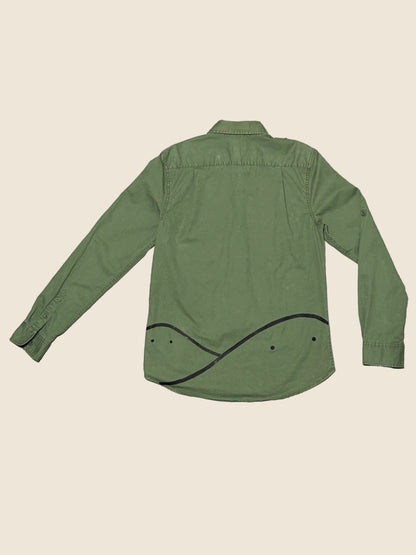 ECHO PATROL | Army Shirt with Doodle Line Art