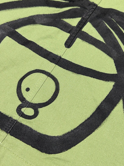 REBEL BLOOM | Green Suit Jacket with Bloom Doodle Back