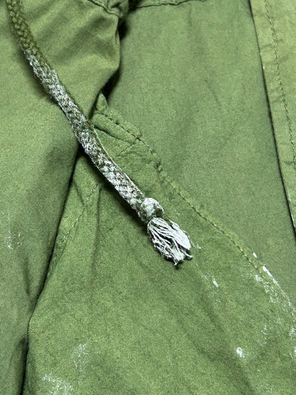 SILENT MARCH | Upcycled Army Parka with Hand-Doodle Detail