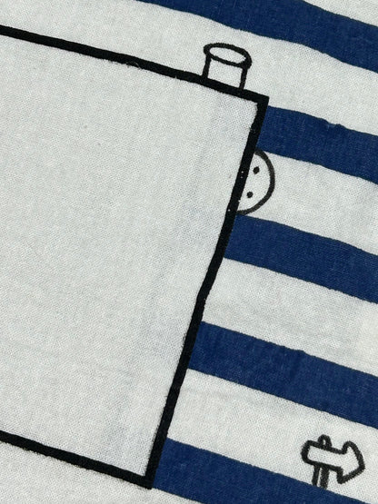 OEREK VOYAGE  | Striped Tote Bag with Doodle Details