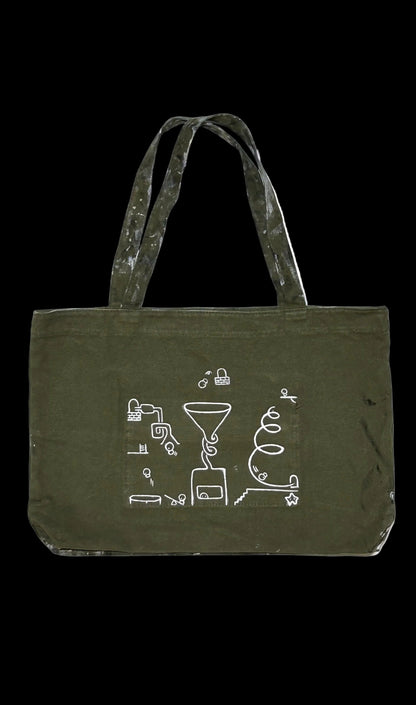 FIELD NOTES | Canvas Tote with Lab Doodle & Ink Wash