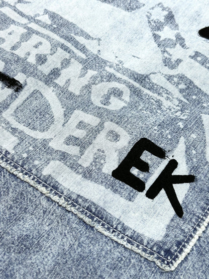 QUIET RIOT | Denim Shirt Jacket with a Loud Back