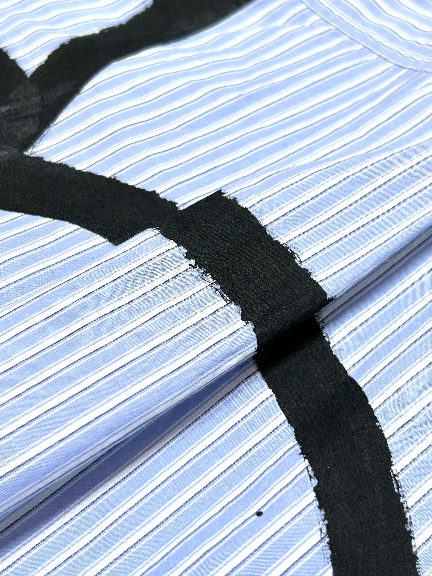 GOOD KID | Hybrid Stripe Shirt with Oversized Flower Back