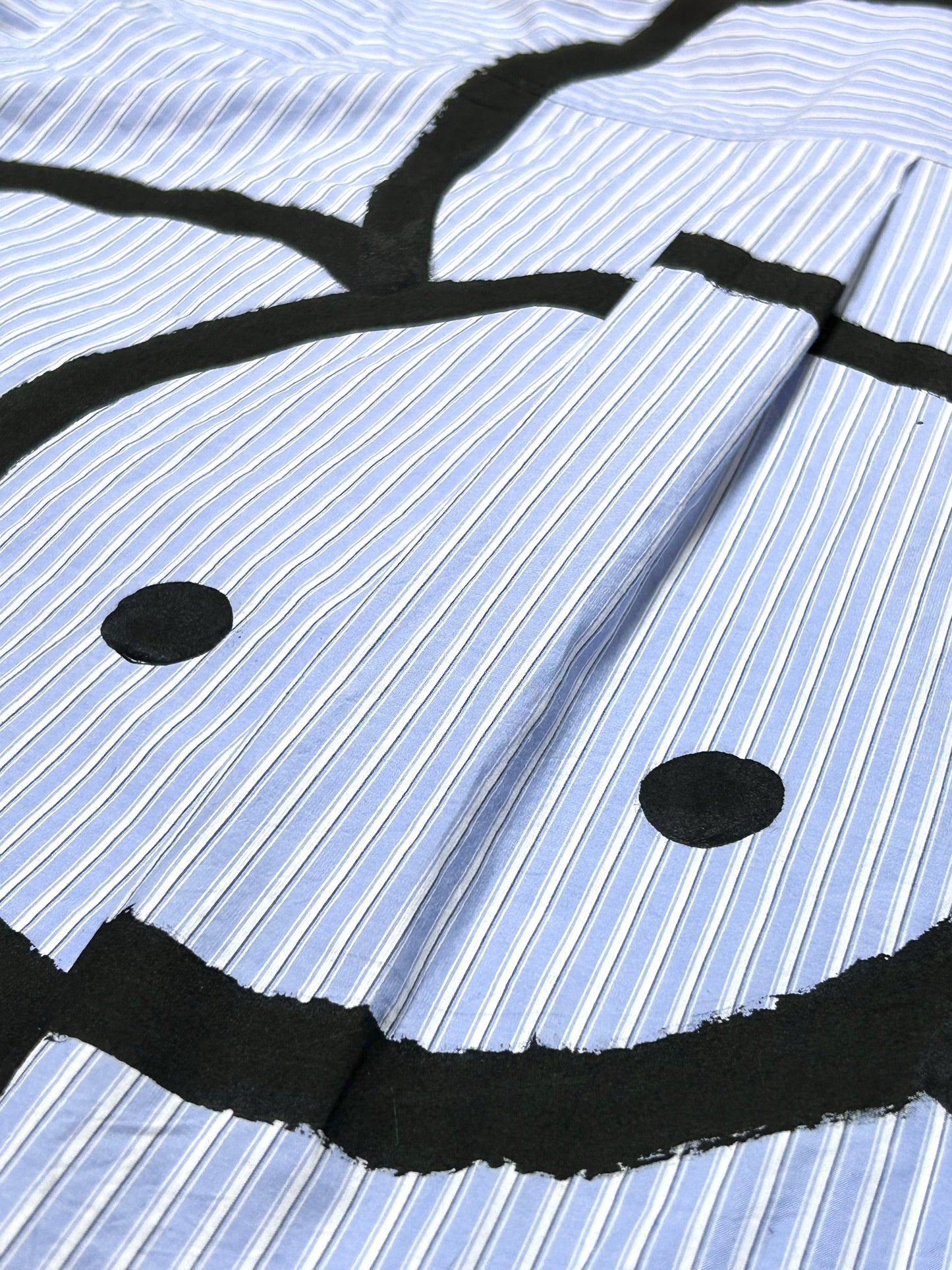 GOOD KID | Hybrid Stripe Shirt with Oversized Flower Back