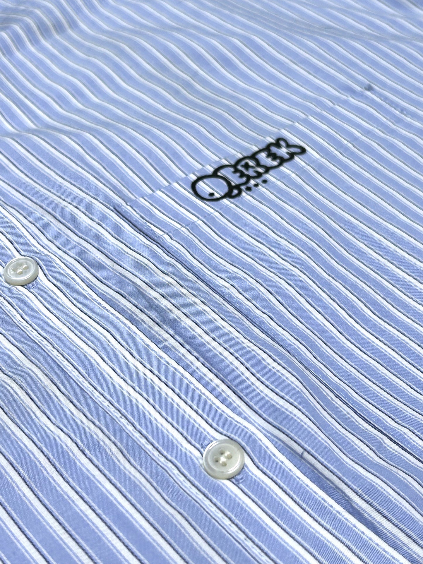 GOOD KID | Hybrid Stripe Shirt with Oversized Flower Back