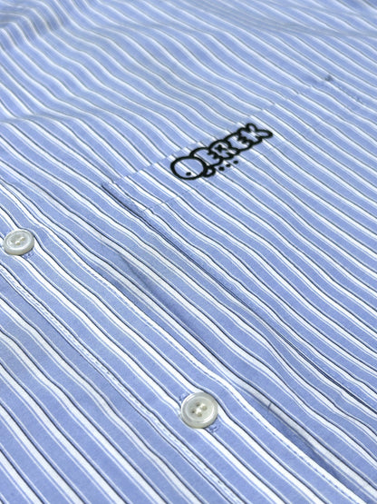 GOOD KID | Hybrid Stripe Shirt with Oversized Flower Back