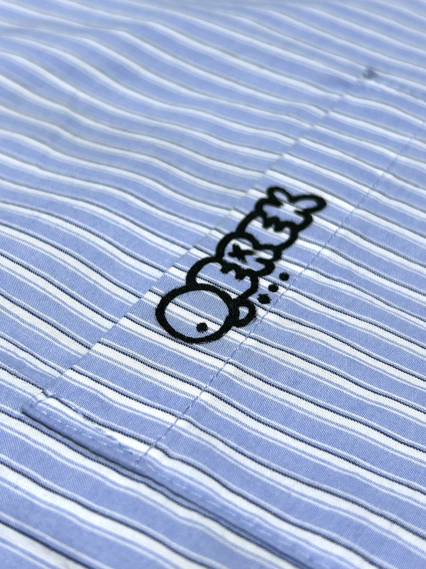 GOOD KID | Hybrid Stripe Shirt with Oversized Flower Back