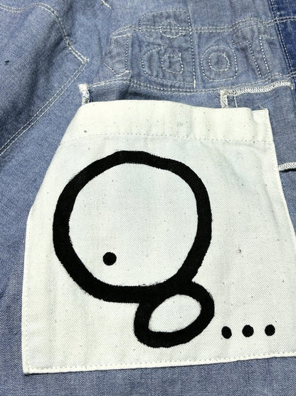 QUIET RIOT | Denim Shirt Jacket with a Loud Back