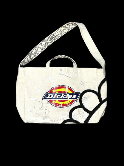 OVERGROWN BLOOM | Remade Canvas Crossbody Bag with All-Over Doodles