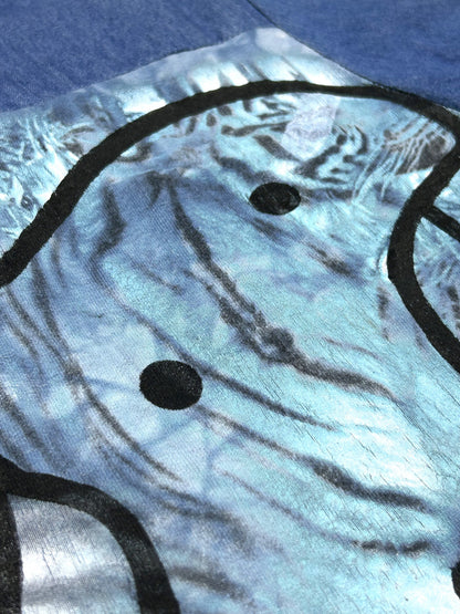 SECOND SKIN | Remade Denim Shirt with Vintage Tiger Tee Back