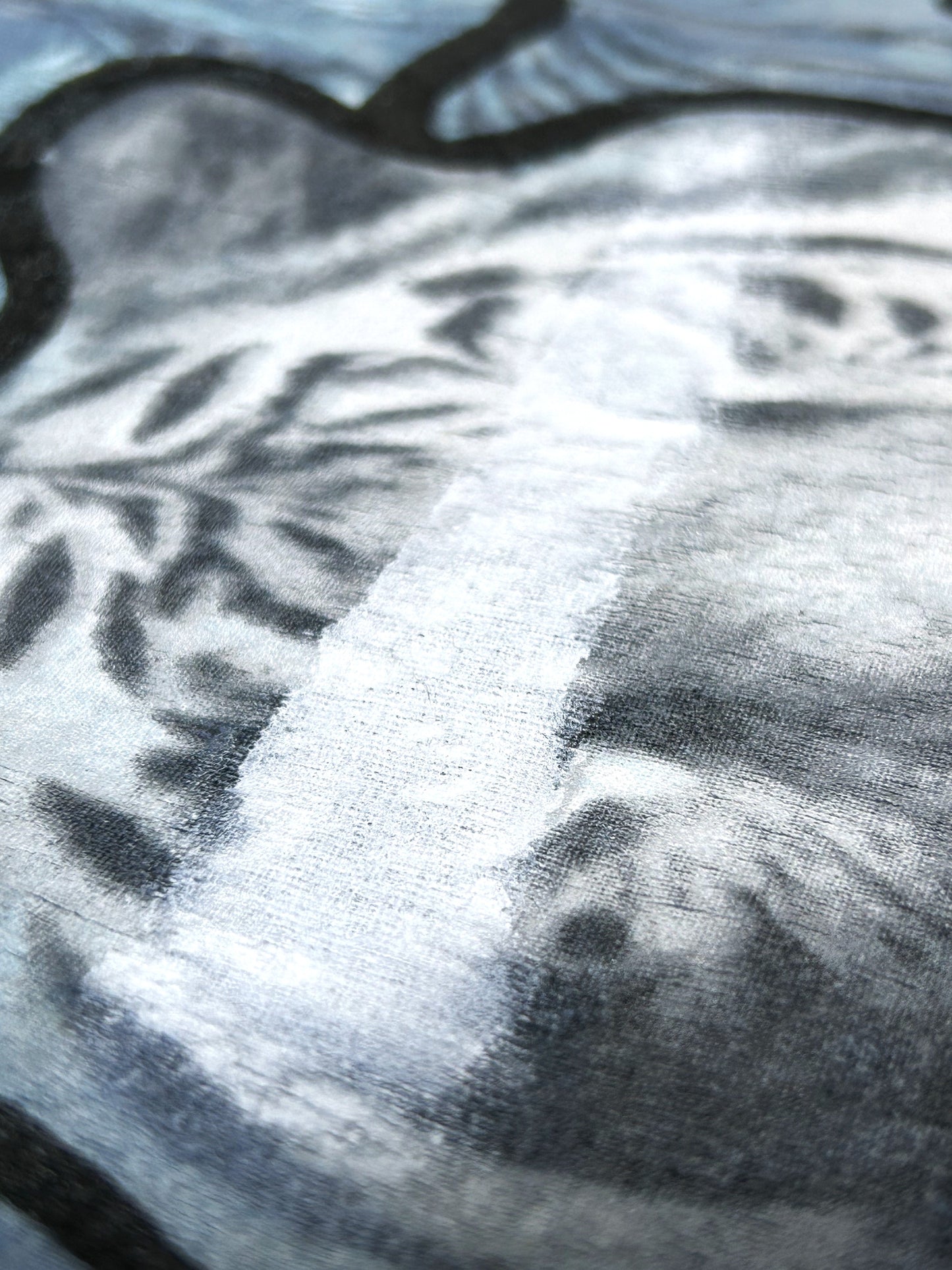 SECOND SKIN | Remade Denim Shirt with Vintage Tiger Tee Back