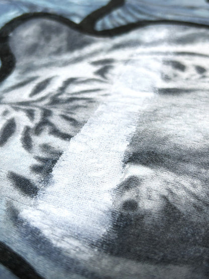 SECOND SKIN | Remade Denim Shirt with Vintage Tiger Tee Back