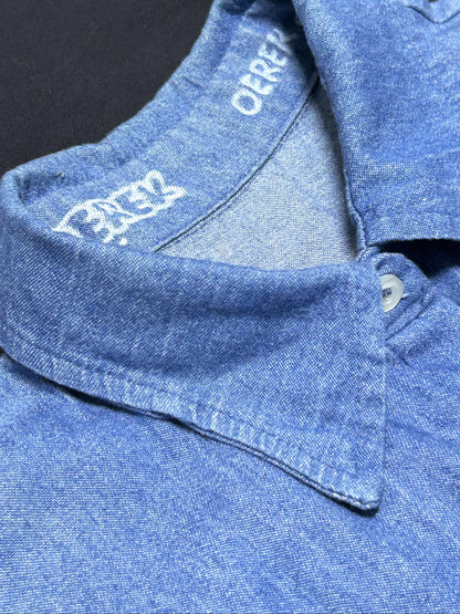 SECOND SKIN | Remade Denim Shirt with Vintage Tiger Tee Back